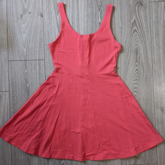 Express Coral Skater Tank Dress - Picture 1 of 4
